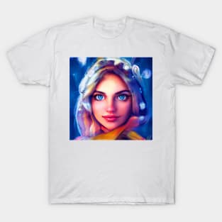 The mystery girl with blue eyes T-Shirt